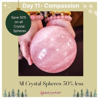 50% off Crystal Spheres: In-store only