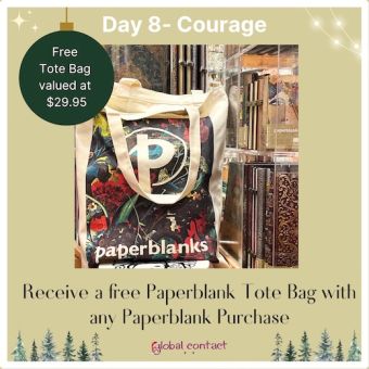 Bonus Canvas Tote Bag with purchase of  Paperblanks Journal